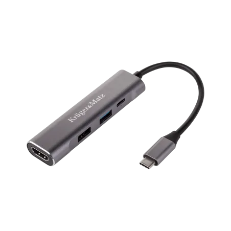 Adapter (HUB) USB typu C na HDMI/USB3.0/USB2.0/C port