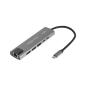 Adapter (HUB) USB typu C na HDMI/2x USB3.0/2x USB typu C/RJ45