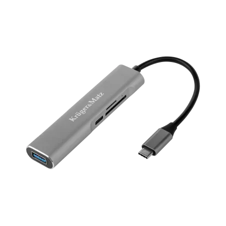Adapter (HUB) USB typu C na HDMI/USB3.0/SD/MicroSD/C port