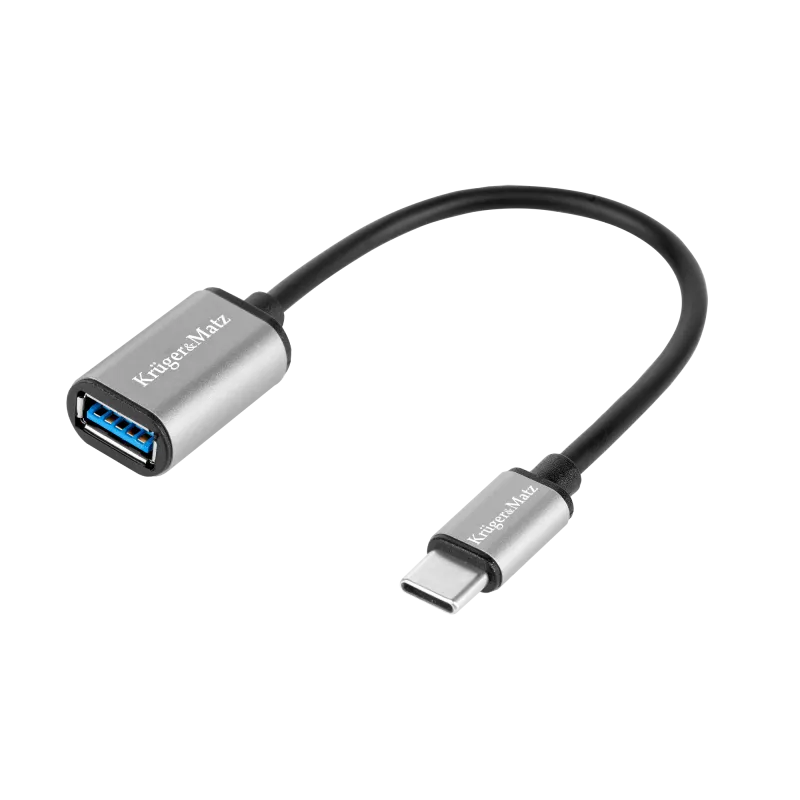 Adapter gniazdo USB 3.0 A - wtyk USB typu C OTG Kruger&Matz Basic Adapter gniazdo USB 3.0 A - wtyk USB typu C OTG Kruger&Matz Basic