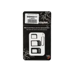 Adapter Nano SIM 3W1 czarny