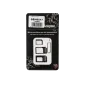 Adapter Nano SIM 3W1 czarny Adapter Nano SIM 3W1 czarny