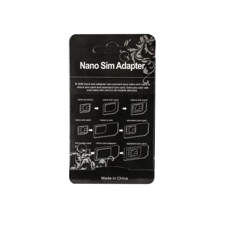 Adapter Nano SIM 3W1 czarny