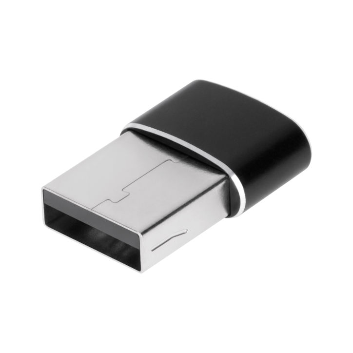 Adapter przejściówka USB - USB Typu C czarny Adapter przejściówka USB - USB Typu C czarny