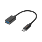 Adapter USB gniazdo A 3.0 - wtyk typu C OTG REBEL 15 cm Adapter USB gniazdo A 3.0 - wtyk typu C OTG REBEL 15 cm