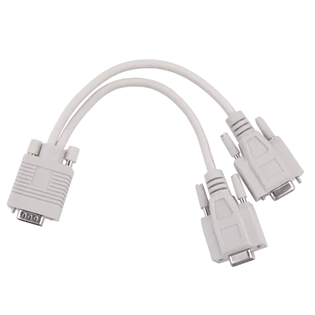 Adapter VGA (15pin męski) -2x (15pin żeński)