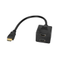 Adapter wtyk HDMI - 2x gniazdo HDMI 20 cm