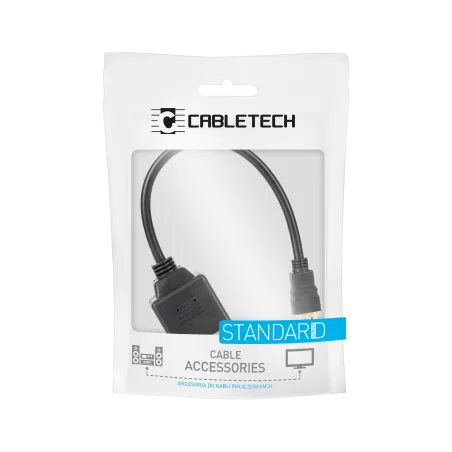 Adapter wtyk HDMI - 2x gniazdo HDMI 20 cm