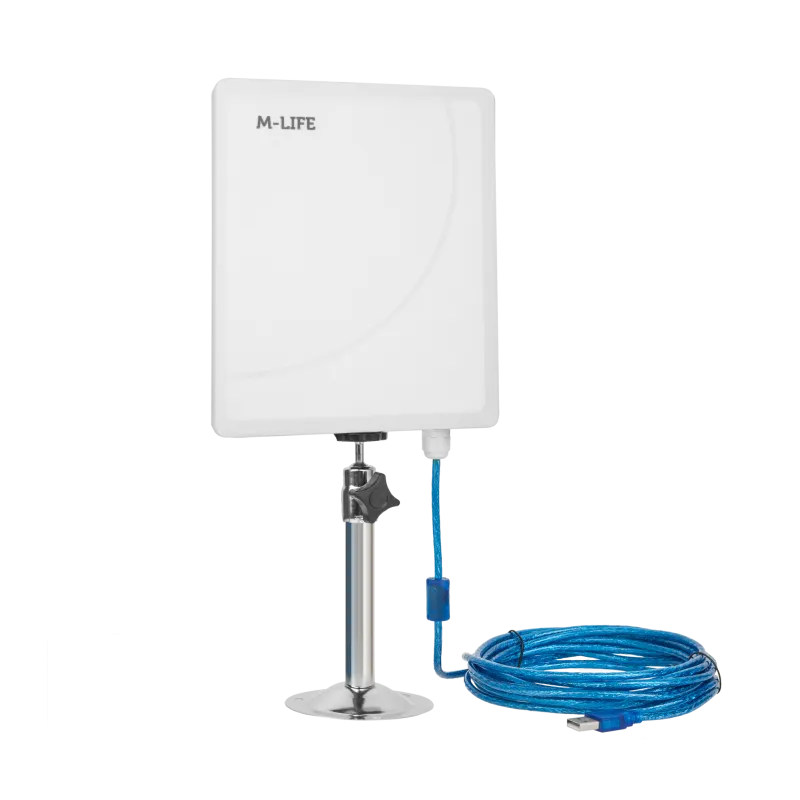 Aktywna antena WiFi USB 5GHz M-Life Aktywna antena WiFi USB 5GHz M-Life