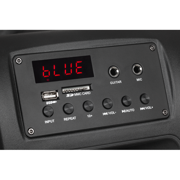 Aktywna kolumna głośnikowa (z 2 mikrofonami bezprzewodowymi UHF, SD, Bluetooth, FM, USB) 20 Watt Aktywna kolumna głośnikowa (z 2 mikrofonami bezprzewodowymi UHF, SD, Bluetooth, FM, USB) 20 Watt
