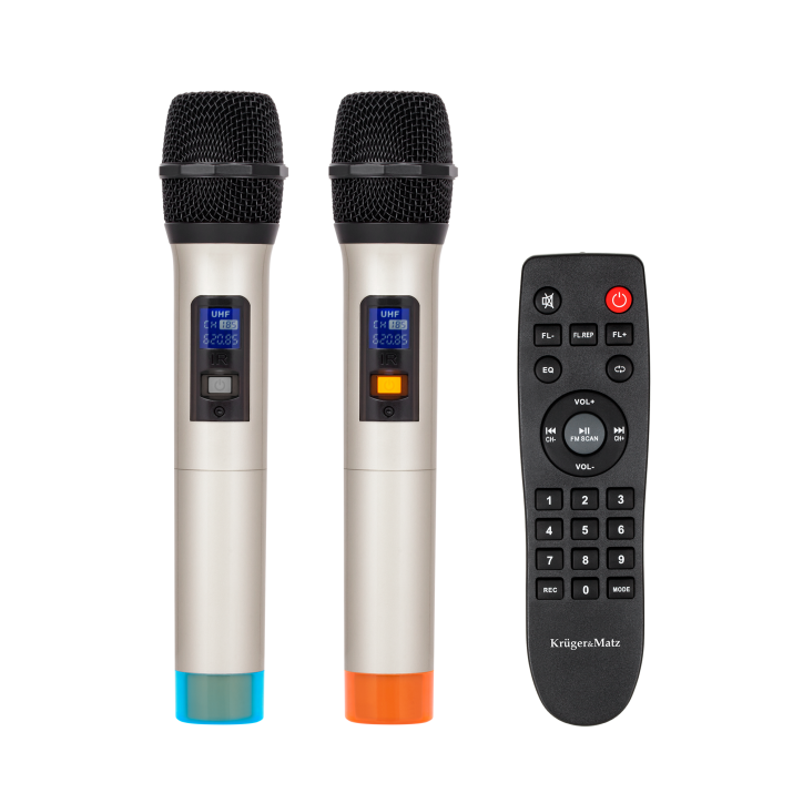 Aktywna kolumna głośnikowa (z 2 mikrofonami bezprzewodowymi UHF, SD, Bluetooth, FM, USB) 20 Watt Aktywna kolumna głośnikowa (z 2 mikrofonami bezprzewodowymi UHF, SD, Bluetooth, FM, USB) 20 Watt