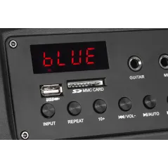 Aktywna kolumna głośnikowa (z 2 mikrofonami bezprzewodowymi UHF, SD, Bluetooth, FM, USB) 20 Watt