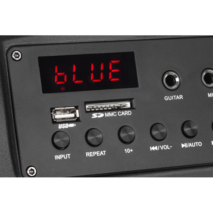 Aktywna kolumna głośnikowa (z 2 mikrofonami bezprzewodowymi UHF, SD, Bluetooth, FM, USB) 20 Watt Aktywna kolumna głośnikowa (z 2 mikrofonami bezprzewodowymi UHF, SD, Bluetooth, FM, USB) 20 Watt