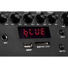Aktywna kolumna głośnikowa (z 2 mikrofonami bezprzewodowymi UHF, SD, Bluetooth, FM, USB) 40 Watt