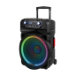 Aktywna kolumna głośnikowa (z 2 mikrofonami bezprzewodowymi UHF, SD, Bluetooth, FM, USB, LED) 60 Watt Aktywna kolumna głośnikowa (z 2 mikrofonami bezprzewodowymi UHF, SD, Bluetooth, FM, USB, LED) 60 Watt