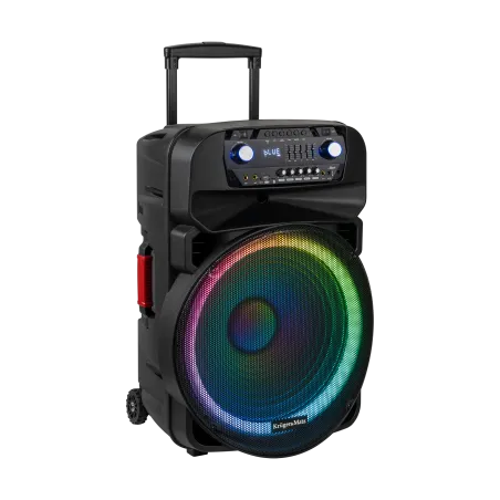 Aktywna kolumna głośnikowa (z 2 mikrofonami bezprzewodowymi UHF, SD, Bluetooth, FM, USB, LED) 60 Watt