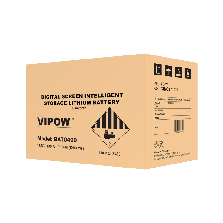 Akumulator LiFePO4 100Ah Bluetooth. Akumulator LiFePO4 100Ah Bluetooth.