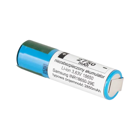 AKUMULATOR SAMSUNG 18650 2850mAh 3,7V z blaszkami INR18650-29E-FT
