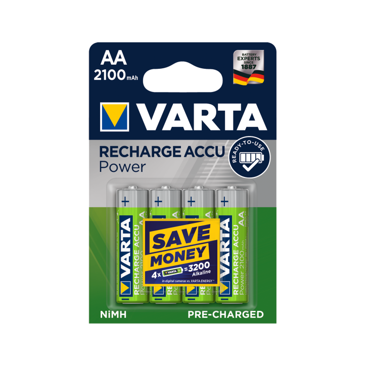 Akumulator VARTA AA 2100mAh 4szt./bl. Akumulator VARTA AA 2100mAh 4szt./bl.