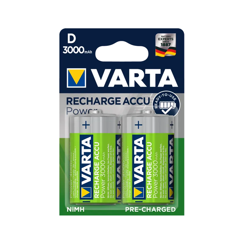 Akumulator VARTA R20 NiMh 3000mAh 2szt./blist. Akumulator VARTA R20 NiMh 3000mAh 2szt./blist.