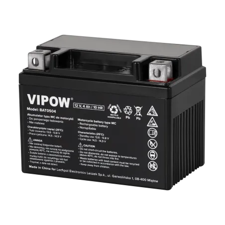Akumulator VIPOW typ MC do motocykli 12V 4Ah