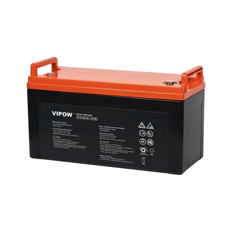 Akumulator żelowy 12V 120Ah Vipow Akumulator żelowy 12V 120Ah Vipow