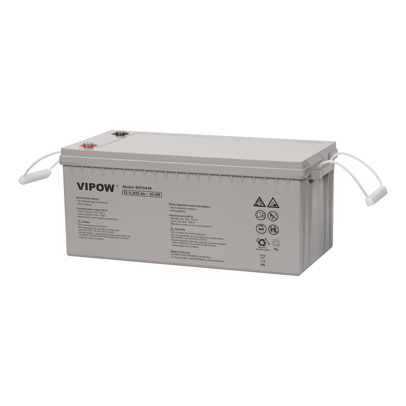 Akumulator żelowy 12V 200Ah Vipow