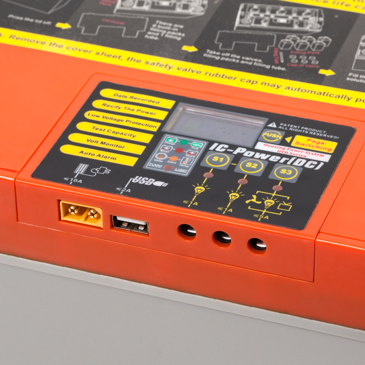 Akumulator żelowy głębokiego rozładowania z wyświetlaczem 12V 100Ah Akumulator żelowy głębokiego rozładowania z wyświetlaczem 12V 100Ah
