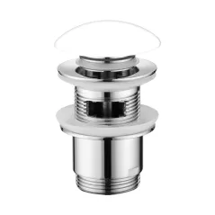 Korek klik-klak 1 1/4" DN 66 mm Duro z przelewem, biały