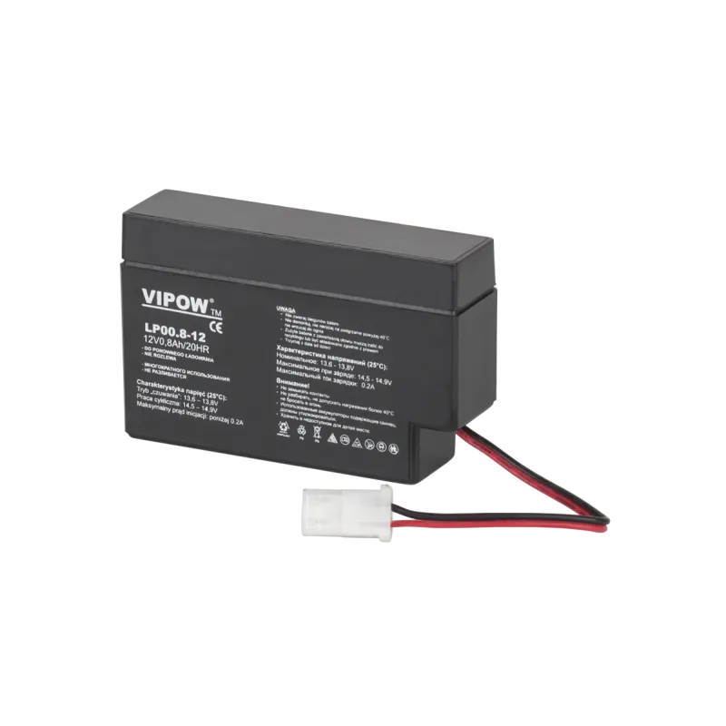 Akumulator żelowy VIPOW 12V 0.8Ah Akumulator żelowy VIPOW 12V 0.8Ah