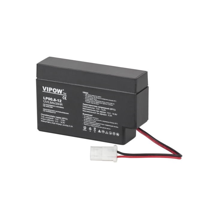 Akumulator żelowy VIPOW 12V 0.8Ah Akumulator żelowy VIPOW 12V 0.8Ah