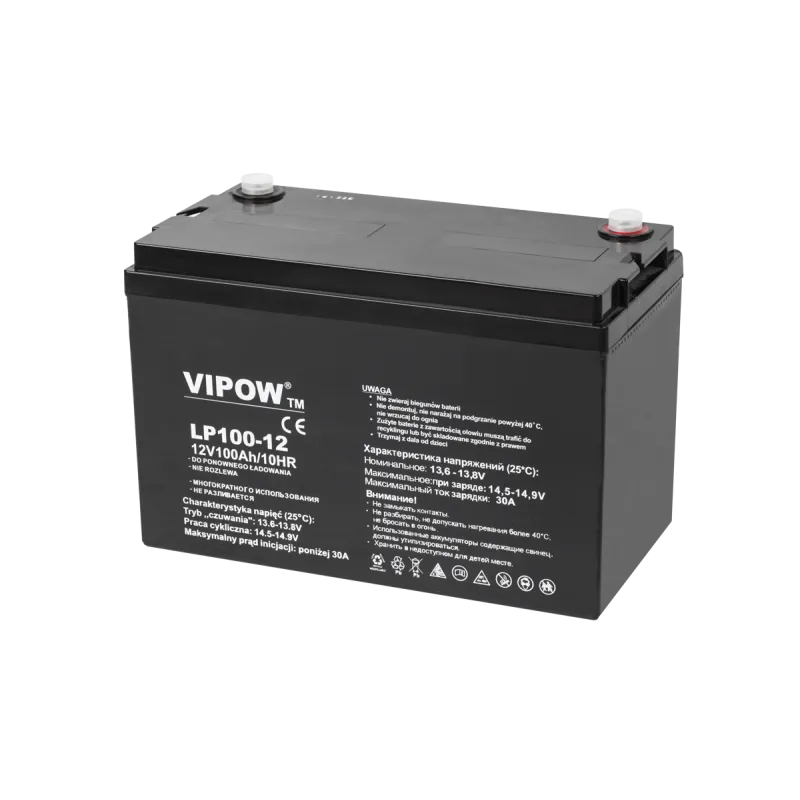 Akumulator żelowy VIPOW 12V 100Ah