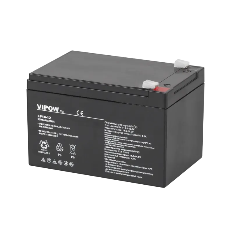 Akumulator żelowy VIPOW 12V 14Ah Akumulator żelowy VIPOW 12V 14Ah