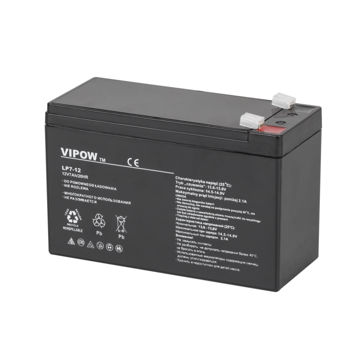 Akumulator żelowy VIPOW 12V 7.0Ah Akumulator żelowy VIPOW 12V 7.0Ah