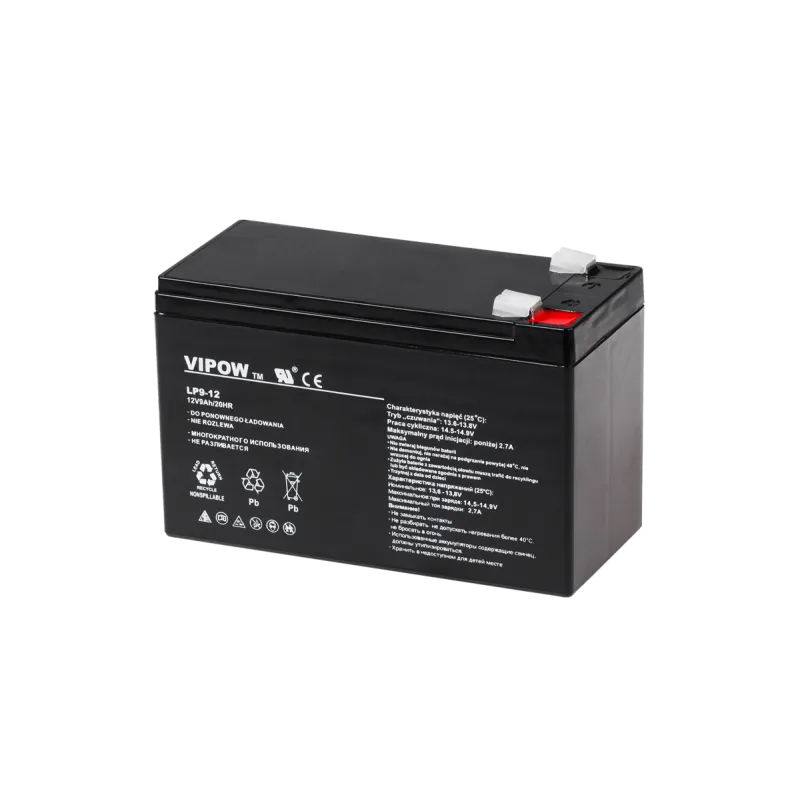 Akumulator żelowy VIPOW 12V 9Ah Akumulator żelowy VIPOW 12V 9Ah