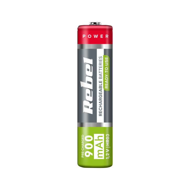 Akumulatorki REBEL HR03 900 mAh Ni-MH 2szt/bl Akumulatorki REBEL HR03 900 mAh Ni-MH 2szt/bl