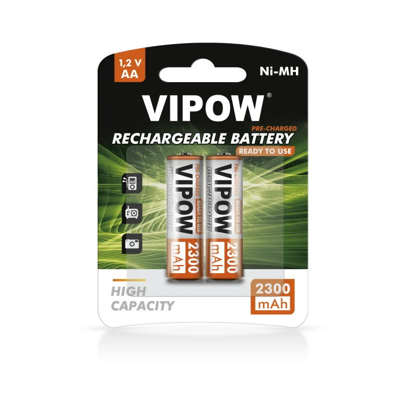 Akumulatorki VIPOW HR6 2300 mAh Ni-MH 2szt/bl RTU