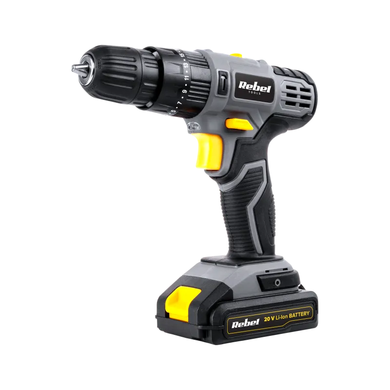 Akumulatorowa wiertarko-wkrętarka udarowa 20V 2A box