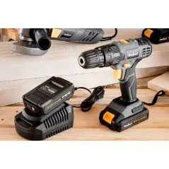 Akumulatorowa wiertarko-wkrętarka udarowa 20V 2A box