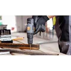 Akumulatorowa wiertarko-wkrętarka udarowa 20V 2A box