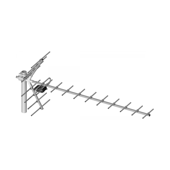 Antena TV kierunkowa 21-60 "Yaga" 19-elementów sym. kątowy Antena TV kierunkowa 21-60 "Yaga" 19-elementów sym. kątowy