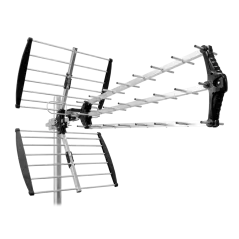 Antena zewnętrzna kierunkowa aktywna do cyfrowej telewizji naziemnej DVB-T Cabletech model ANT0573 (z systemem clik-clak)