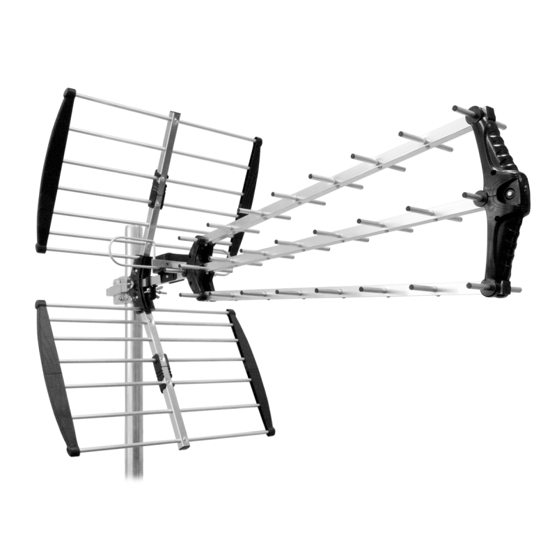 Antena zewnętrzna kierunkowa aktywna do cyfrowej telewizji naziemnej DVB-T Cabletech model ANT0573 (z systemem clik-clak)