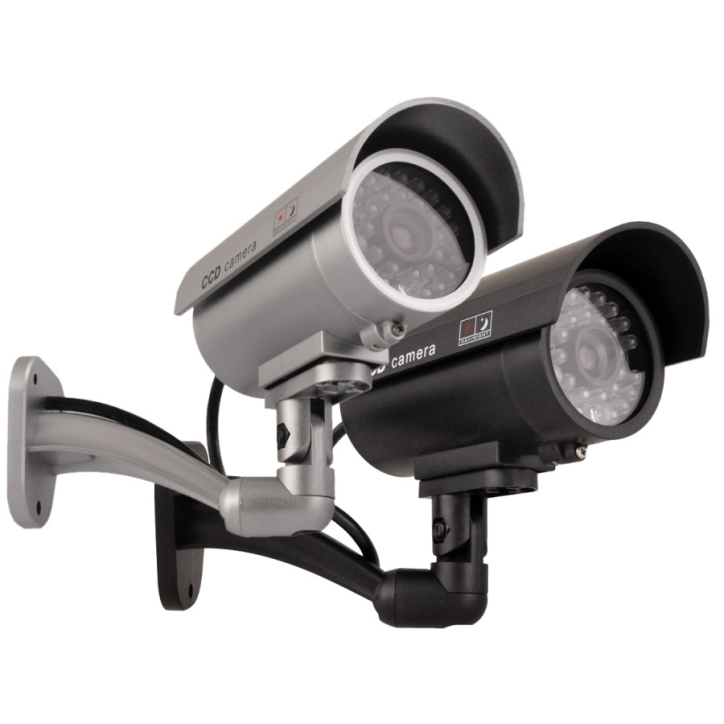 Atrapa kamery IR 9000 S IR LED srebrna Atrapa kamery IR 9000 S IR LED srebrna