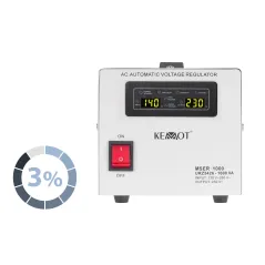 Automatyczny stabilizator napięcia KEMOT MSER-1000 (1000 VA, serwomotor)