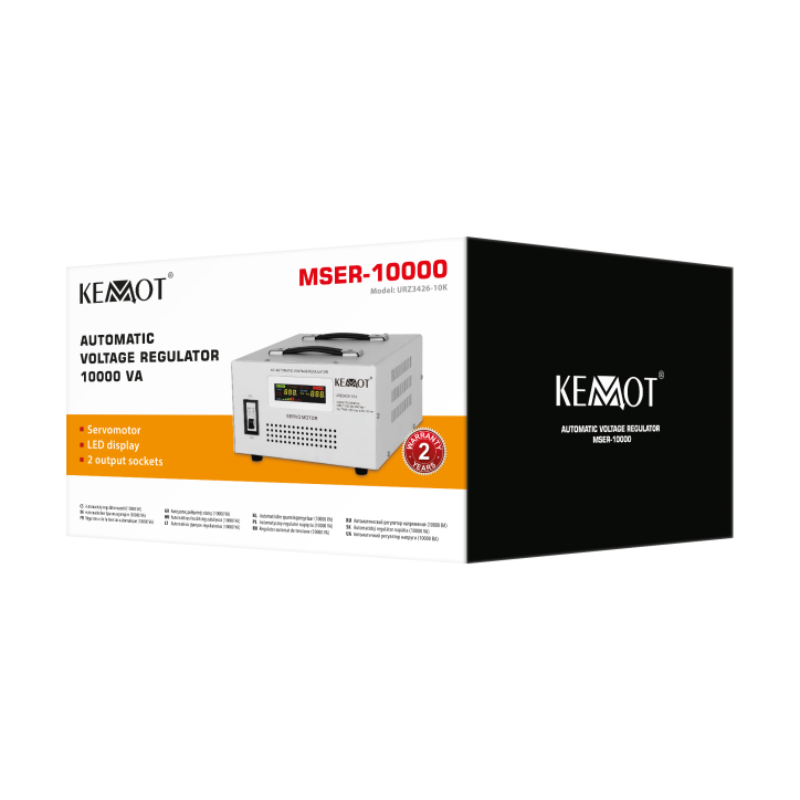 Automatyczny stabilizator napięcia KEMOT MSER-10000 (10000 VA, serwomotor)