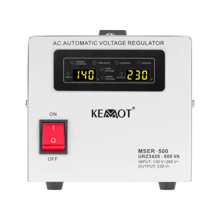 Automatyczny stabilizator napięcia KEMOT MSER-500 (500 VA, serwomotor)