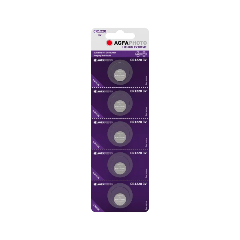 Bateria AgfaPhoto CR1220 5szt./blist. Bateria AgfaPhoto CR1220 5szt./blist.