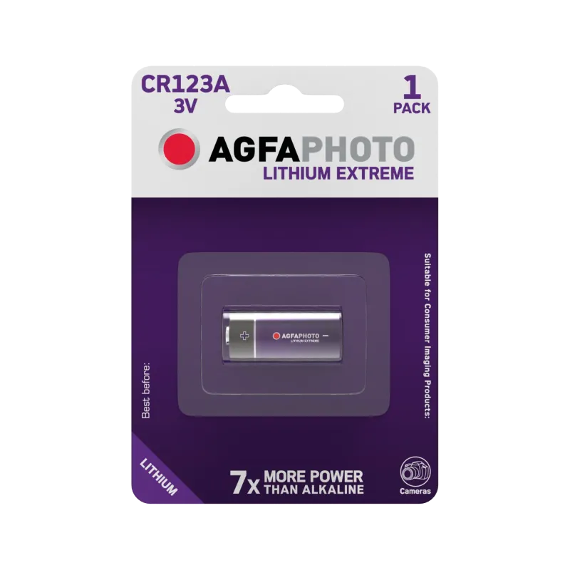 Bateria AgfaPhoto CR123 1szt./blist. Bateria AgfaPhoto CR123 1szt./blist.