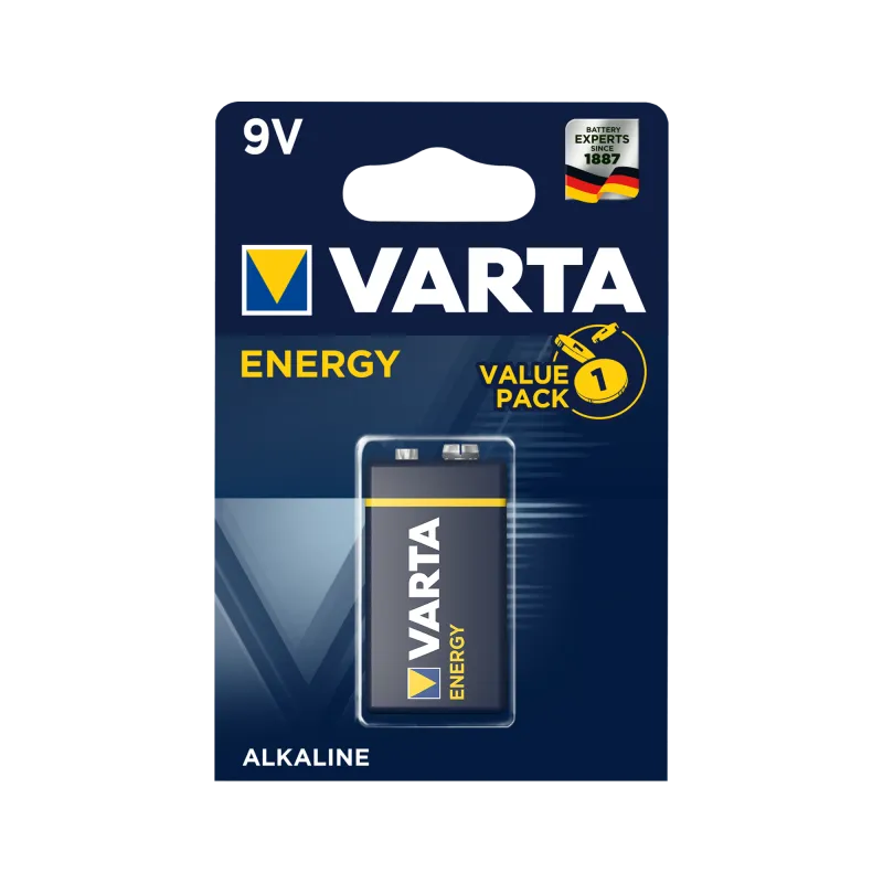 Bateria alkaliczna VARTA 9V ENERGY 1szt./bl. Bateria alkaliczna VARTA 9V ENERGY 1szt./bl.